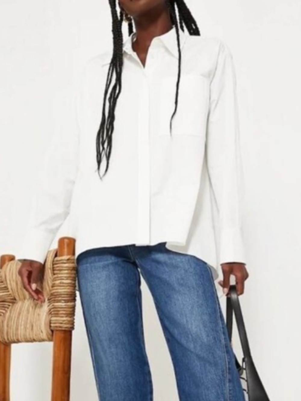 Tuckernuck White Button Down Swing Cape Top Shirt NEW with tags XS